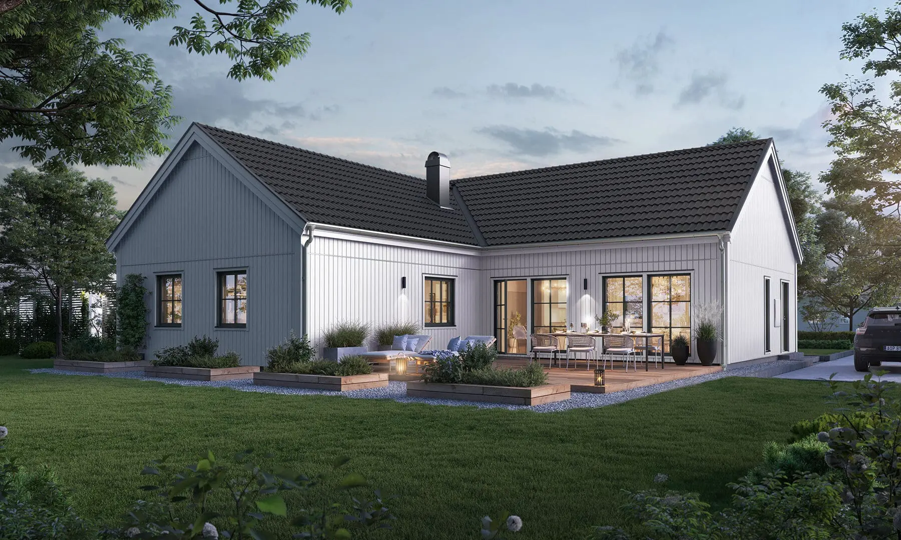 Prio 141 industriell baksida vit