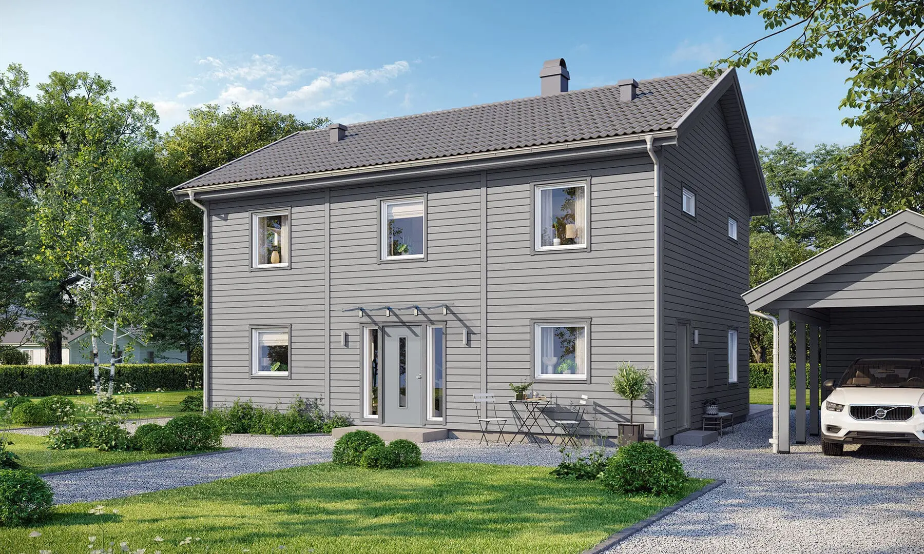 Prio 158 modern framsida grå
