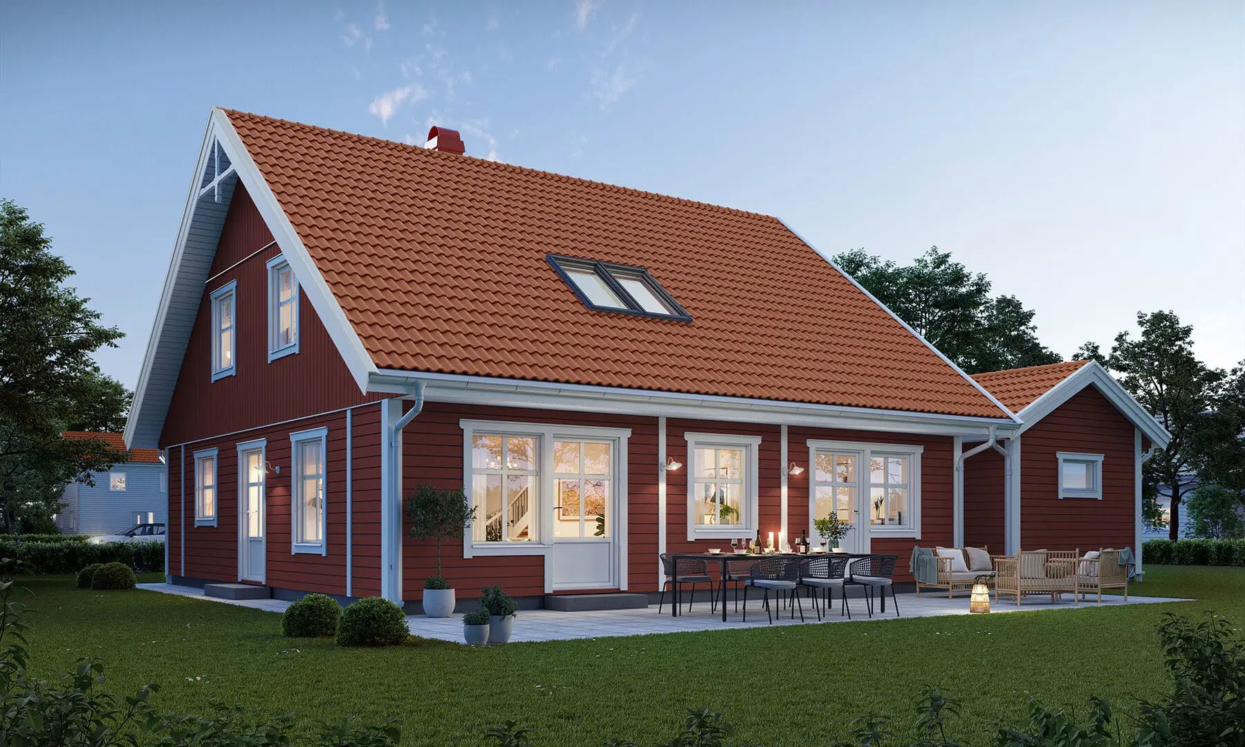 Prio 164 traditionell baksida varmgrå